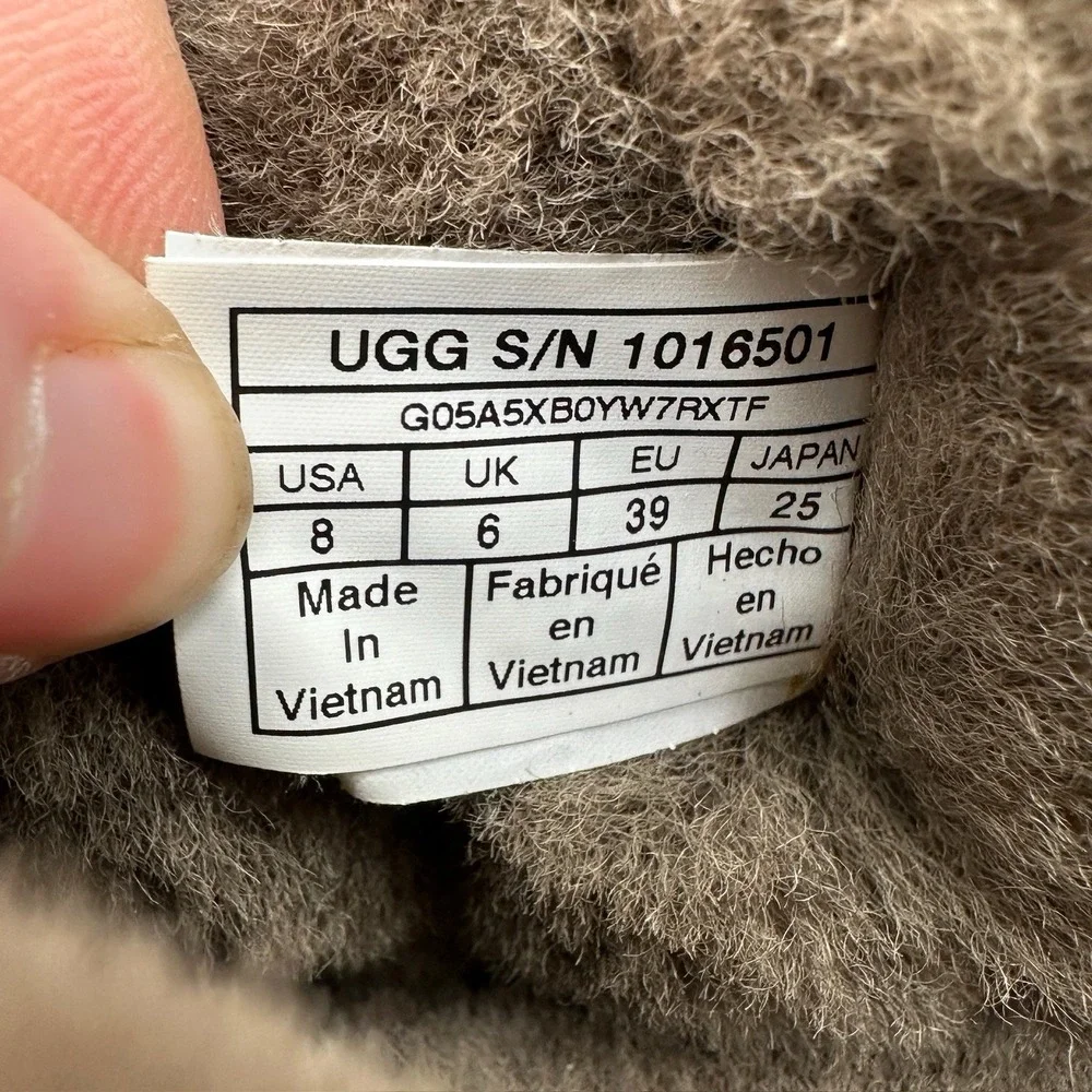 UGG Boots Womens 8 Bailey Bow II Winter‎ Snow Brown Suede Pull On 1016501 Y2K